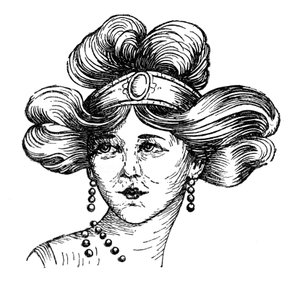 Kapsel van een vrouw, 1910 door Unbekannt