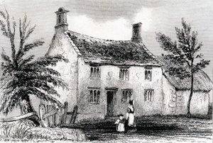 Woolsthorpe Manor, nabij Grantham, Lincolnshire, geboorteplaats van Sir Isaac Newton door Unbekannt