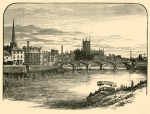 Worcester, vanaf de Spoorbrug, 1898