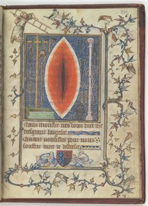 Wond van Christus uit het Psalter en Gebedenboek van Bonne de Luxembourg, ca. 1345