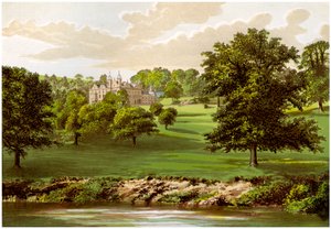 Wyaston Leys, Herefordshire, huis van de familie Bannerman, ca. 1880