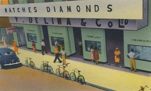 Y. De Lima & Co. Ltd., Trinidads Premier Reizigers, Port of Spain, Trinidad, B.W.I., ca. 1940s