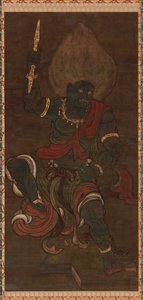 Yaksa vorm van Vajrapani Blauwe Fudo, Kamakura periode, 13e-14e eeuw door Unbekannt