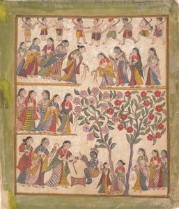Yashoda bindt Krishna