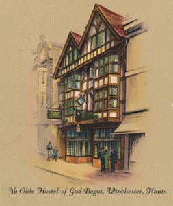 Ye Olde Hostel of God-Begot, Winchester, Hants door Unbekannt