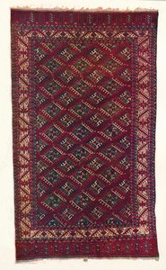 Yomut Turkoman tapijt, ca. 1700 door Unbekannt