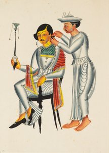 Jonge Bengaal die zijn oren laat piercen, ca. 1845 door Unbekannt