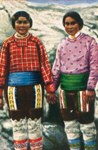 Jonge Inuit vrouwen, Groenland, c1928