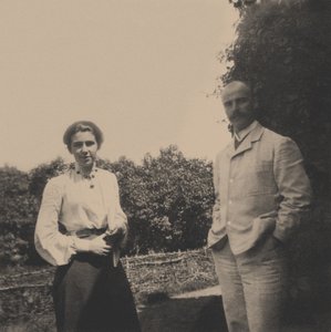 Yuri Alexandrovich Olsufyev 1878-1938 met zijn vrouw Sophia Vladimirovna, 1900s
