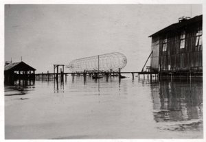 Zeppelin LZ 6 in aanbouw, Duitsland