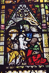 Aanbidding der Wijzen, oorspronkelijk uit Aerschot, nabij Leuven (detail) door Unbekannt Unbekannt