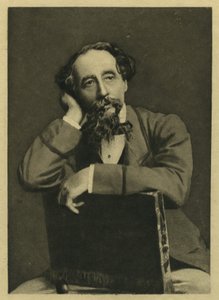 Charles Dickens, portret naar foto door Herbert Watkins (b.1828)