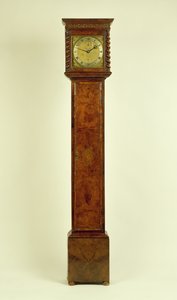Charles II walnoten staande klok, door Charles Gretton (fl.1672-1733) door Unbekannt Unbekannt