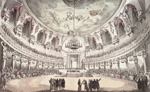 Concertzaal in Venetië, 18e eeuw door Unbekannt Unbekannt