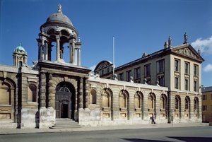 Exterieur van de voorste binnenplaats van The Queens College, Oxford door Unbekannt Unbekannt