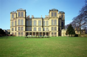 Hardwick Hall, Exterieur, gebouwd 1590-97, Derbyshire, VK