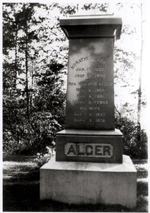 Graf van Horatio Alger in Natick, Massachusetts