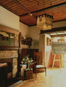 Interieur van een van de kamers