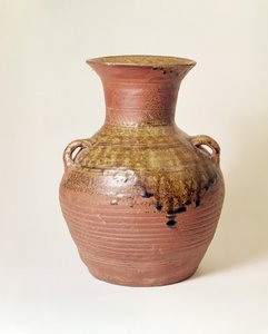 Pot uit de Han-dynastie (206 v.Chr.-220 n.Chr.). Proto porselein door Unbekannt Unbekannt