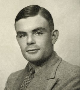 Portret van Alan Mathison Turing door Unbekannt Unbekannt