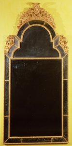 Queen Anne verguld houten pierglas