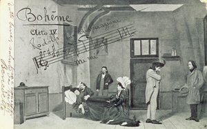 Scène uit Act IV van de opera 
