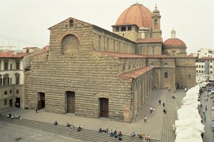 De kerk en basiliek van San Lorenzo, Florence