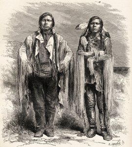 Twee Ute-indianen, illustratie uit 