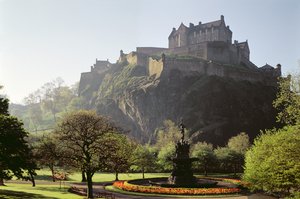 Uitzicht op Edinburgh Castle, Schotland