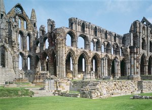 Uitzicht op Whitby Abbey, Noord-Yorkshire door Unbekannt Unbekannt