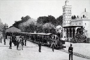 Een Decauville locomotief door Unbekannt