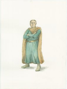 Een reconstructie illustratie van Hertog Willem van Normandië circa 1066