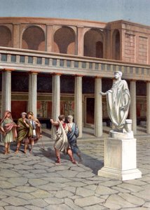 Een straat in Pompeii door Unbekannter Künstler