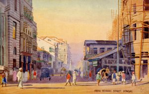 Abdul Rehmanstraat, Mumbai (Bombay) door Unbekannter Künstler