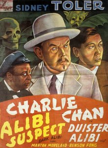 Affiche van de film Charlie Chan: Alibi verdachte (Dark Alibi) van Phil Karlson met Sidney Toler
