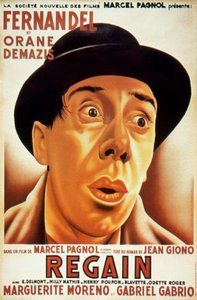 Poster van de film Récolte met Fernandel 1937 (naar Jean Giono) door Unbekannt