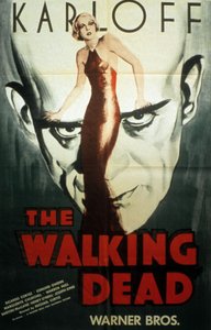 Affiche van de film The Walking Dead van Michael Curtiz met Boris Karloff 1936 door Unbekannt