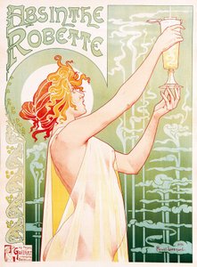 Affiche voor absint Robette door Unbekannter Künstler
