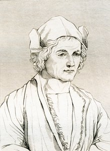 Vader van Albrecht Dürer, naar een schilderij van Albrecht Dürer in 1497, uit 