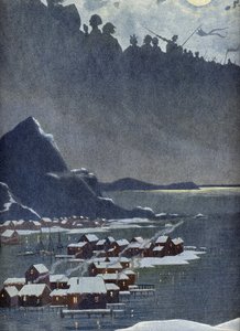 Allegorie van het Zweedse volkslied, rond 1900