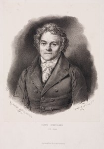 Alois Senefelder, Duitse uitvinder van lithografie, begin 19e eeuw