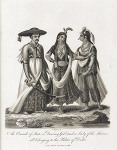 Een Omrah van de staat; een danseres; en een dame van de harem, India door Unbekannt