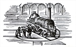 Een draaischijf voor locomotieven