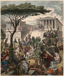 Oud Griekenland: Pergamon Altaar, viering van de overwinning van de Attalid koning Eumenes II op de Galatische vijanden door Unbekannt