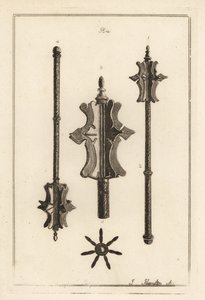 Oude ijzeren knots in de collectie van Gustavus Brander
