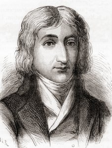 André-Jacques Garnerin, ballonvaarder en uitvinder van de frameloze parachute, uit 