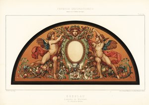Art nouveau scherm in Wroclaw Museum, Polen door Unbekannter Künstler