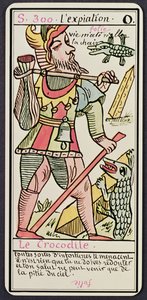 Boetedoening, tarotkaart, Frans door Unbekannt