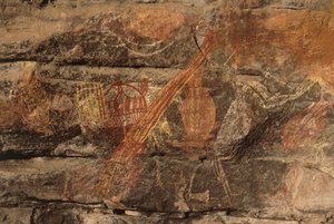 Aboriginal rotsschilderingen door Benjamin Baud