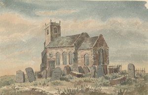 Baswich Kerk: aquarel